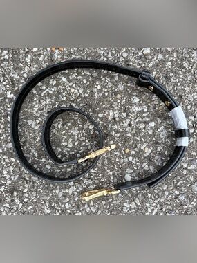 Michael Kors Genuine Black Leather Adjustable Purse Strap Embossed